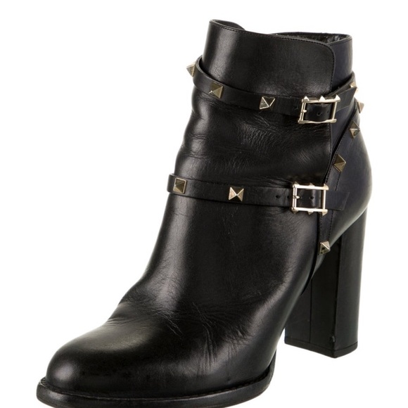 🤘🏼✨Valentino Rockstud Ankle Boots, Black, Size 39.5 - Picture 2 of 13